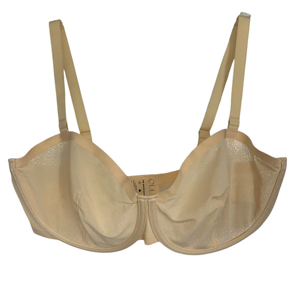 New Cuup The Balconette Sand Sheer Mesh Bra Underwire Sz 38F 38 F NWOT - Picture 2 of 6